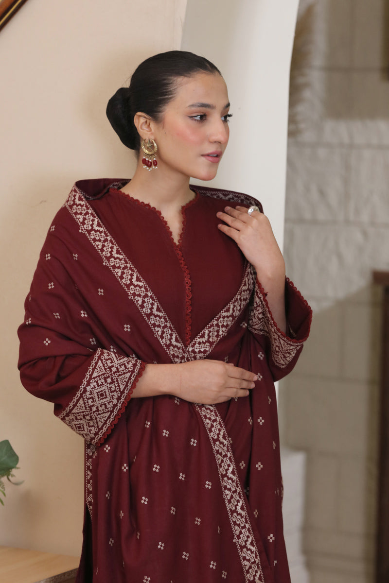 Rosewood matching shawl