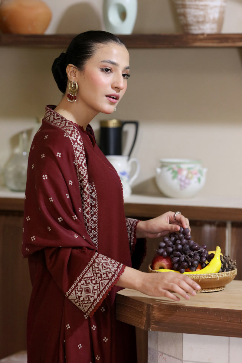 Rosewood matching shawl