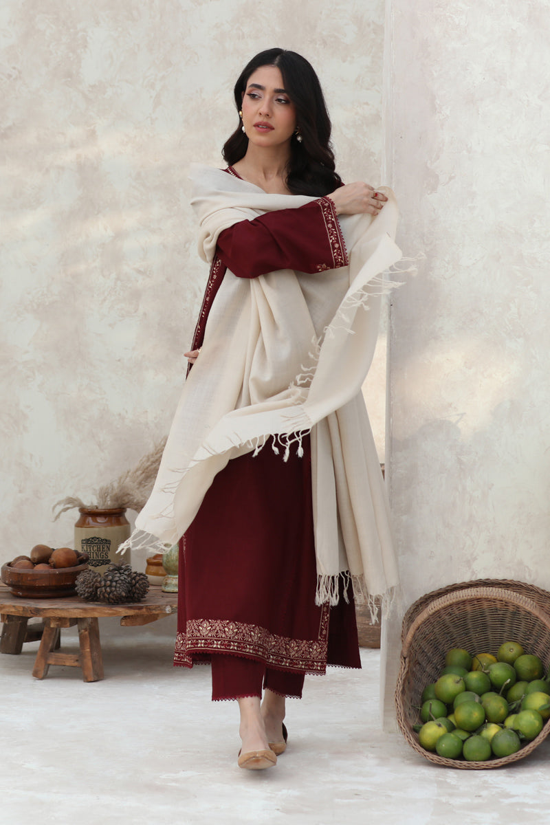 Mystic Maroon Shawl