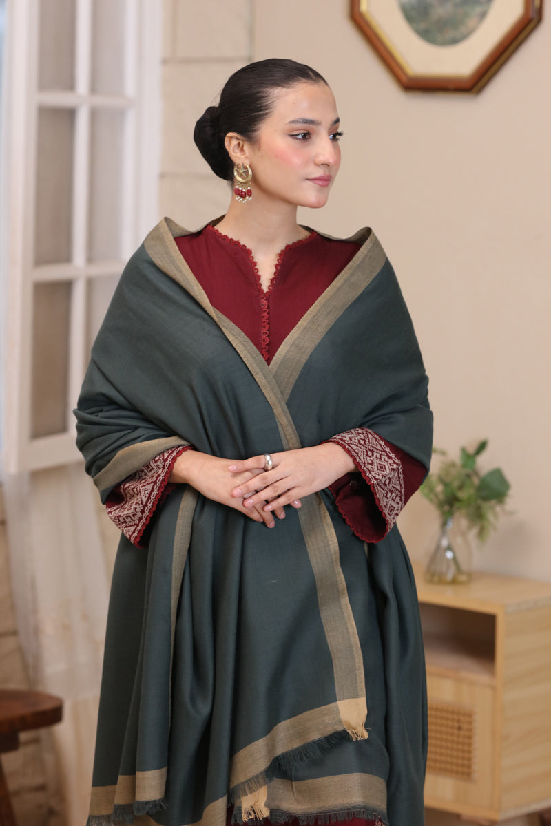Rosewood matching shawl