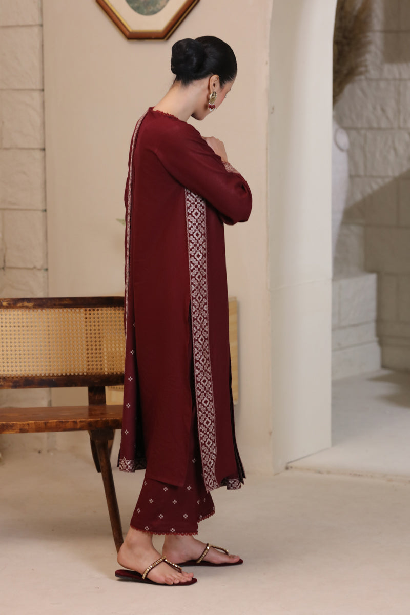 Rosewood Embroidered 2pc Suit