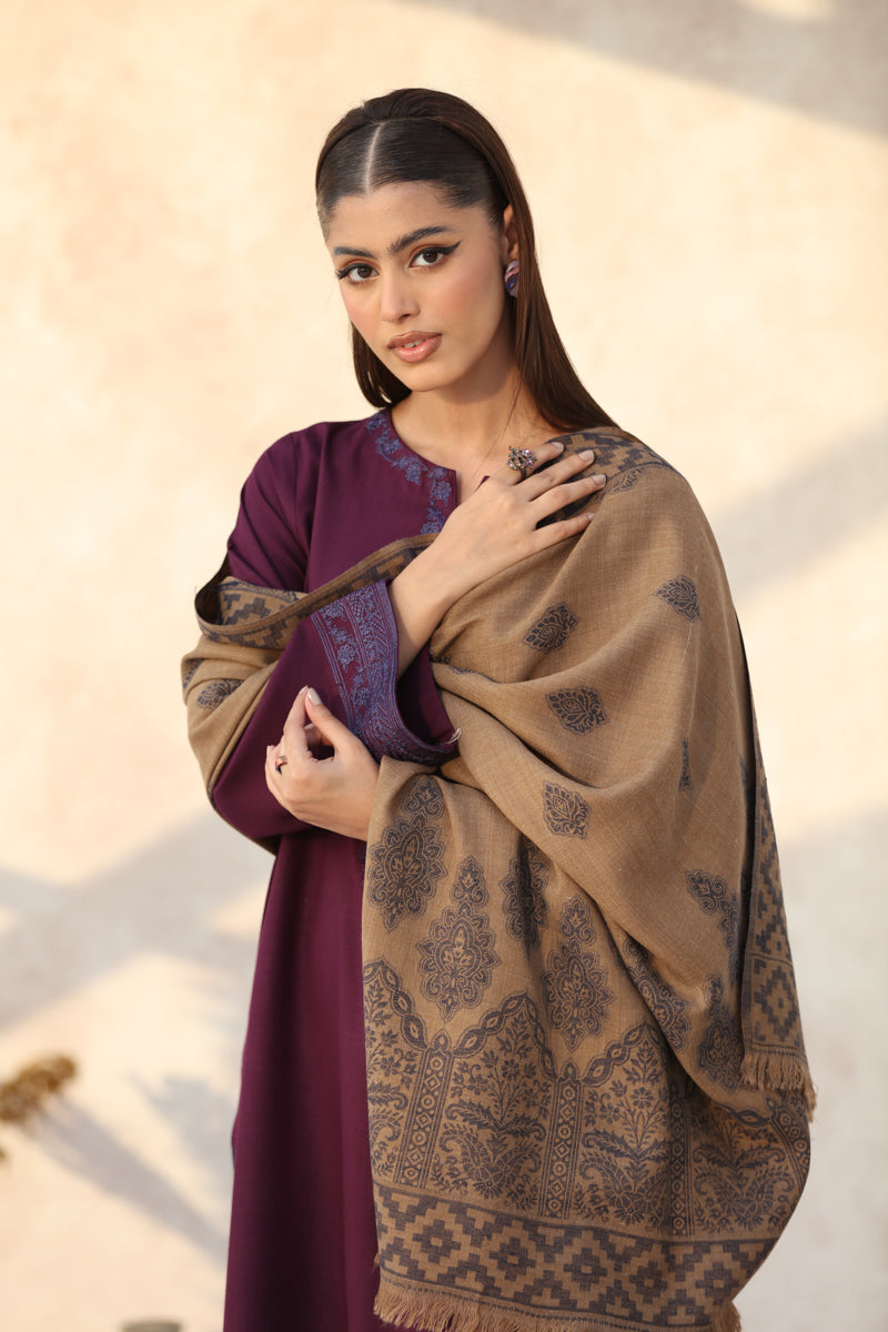 Plum Grace Shawl